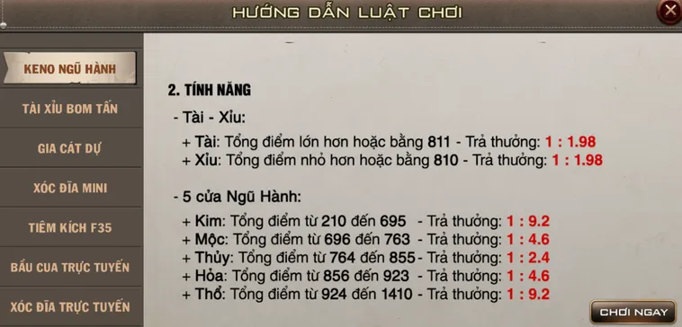 Cách Chơi Keno Ngũ Hành Tại Gem88 Trực Tuyến Đạt Tỷ Lệ Thắng Cao