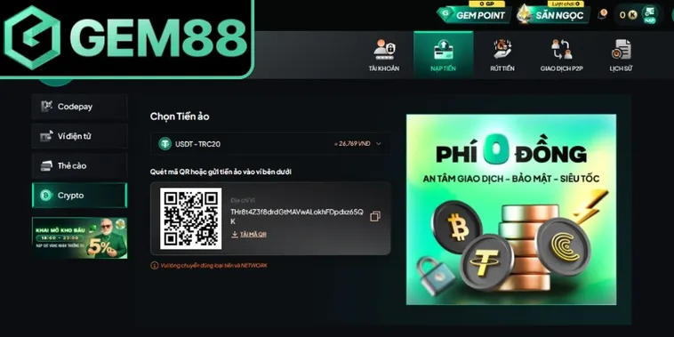 Nạp Tiền Gem88 Hướng Dẫn Quy Trình Giao Dịch Vốn Nhanh Chóng