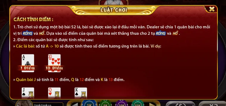 Hướng Dẫn Cách Chơi Rồng Hổ Tại Gem88 Trực Tuyến Đơn Giản Nhất