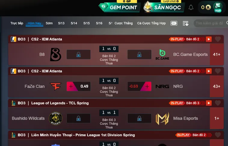 Trải Nghiệm Cá Cược Thể Thao Esports Gem88 Đẳng Cấp Uy Tín Hàng Đầu