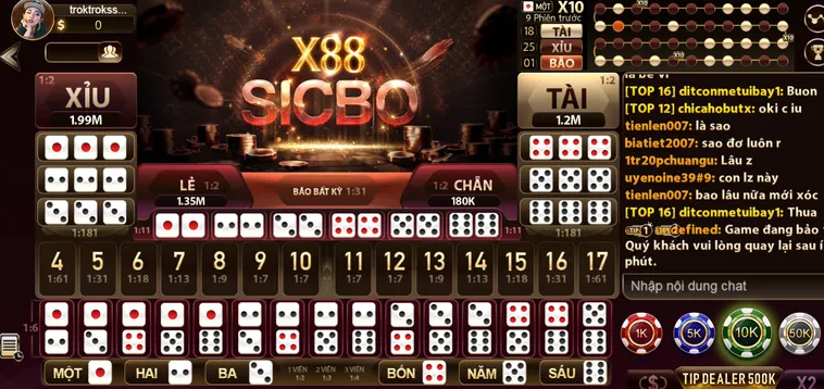 Sicbo X88 Tại Gem88 Hướng Dẫn Cách Chơi Và Chiến Thuật Chiến Thắng Hiệu Quả